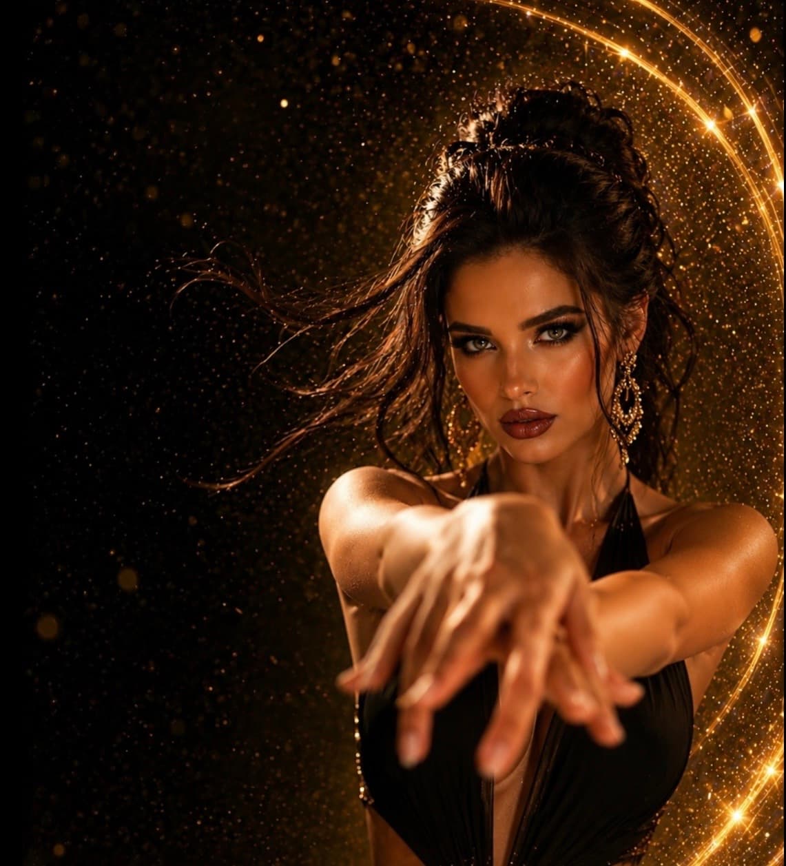 VIVA DANCE Tänzerin im goldenen Licht